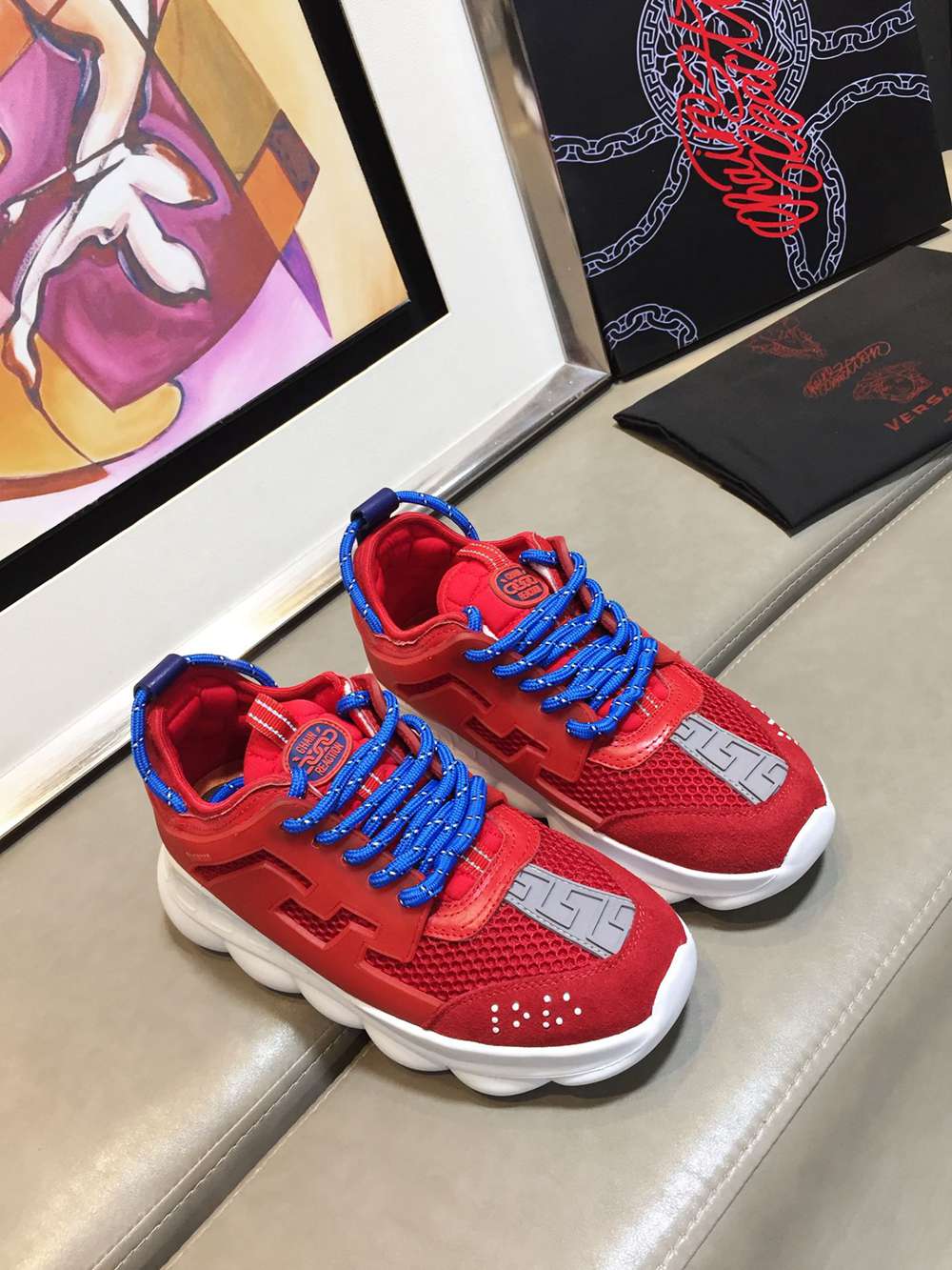 V*ERSACE SNEAKERS RED